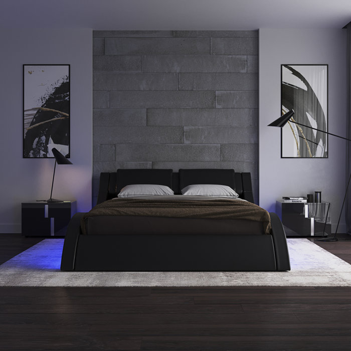 Orren Ellis Lafever Upholstered Sleigh Bed & Reviews Wayfair